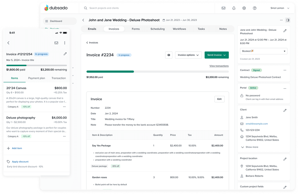 INVOICE BUILDER REDESIGN Preview
